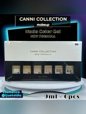 CANNI Collection 6‑Piece Nude Color Gel Set — HEMA‑Free | 9ml (.32fl oz) each
